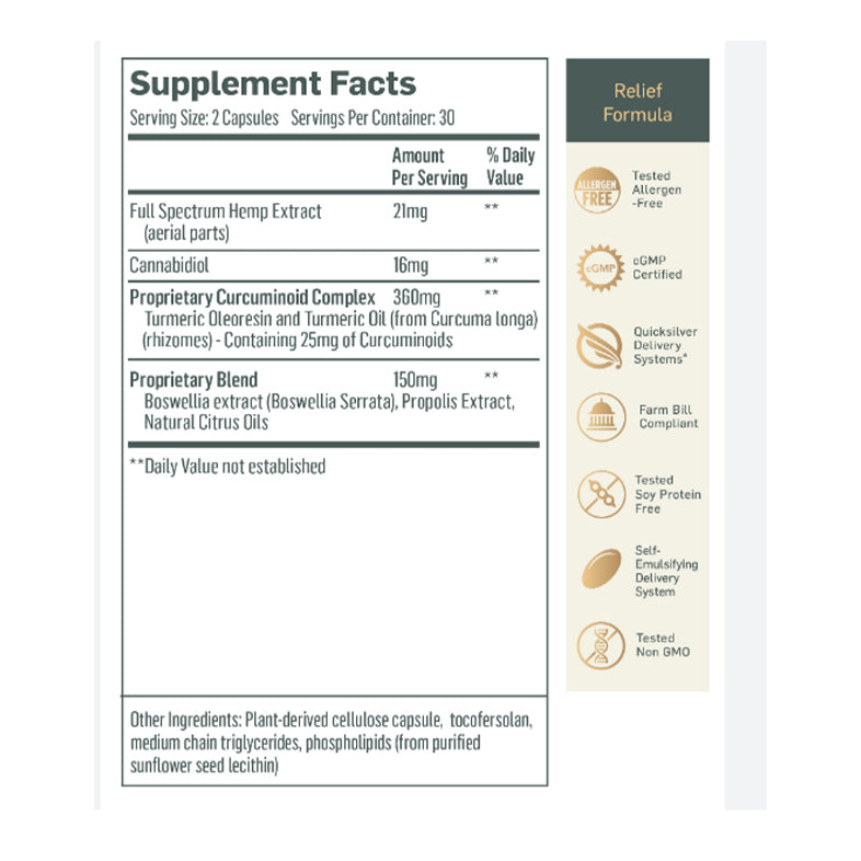 "Quicksilver Scientific Full Spectrum Hemp Extract Product Information"