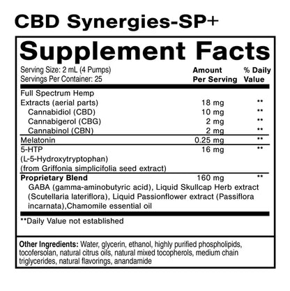 Quicksilver Scientific CBD Synergies-SP+ Product Information