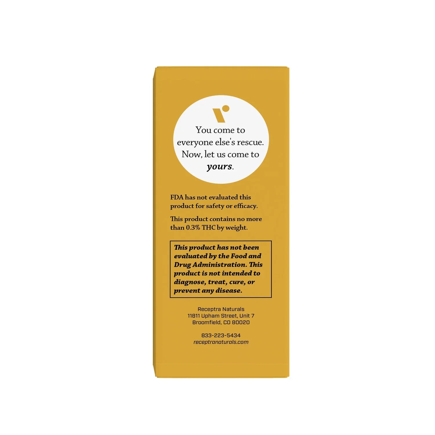 Receptra Serious Relief 640 Topical Stick box information