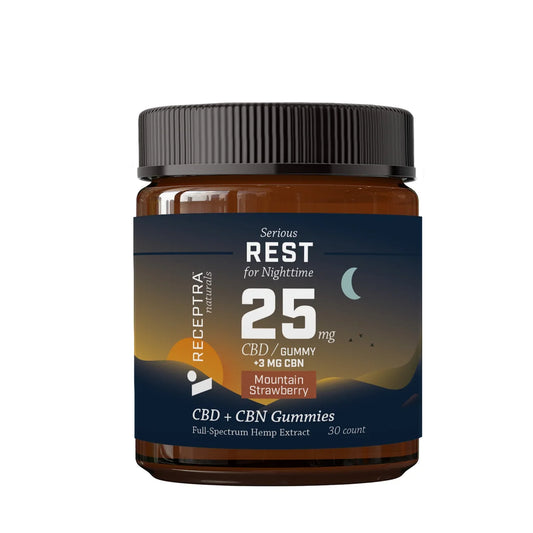 Receptra Serious Rest for Nighttime 25Mg CBD Gummy